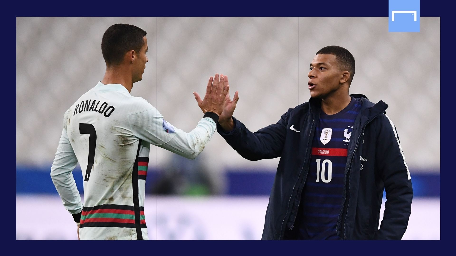Cristiano Ronaldo Kylian Mbappe Portugal France GFX