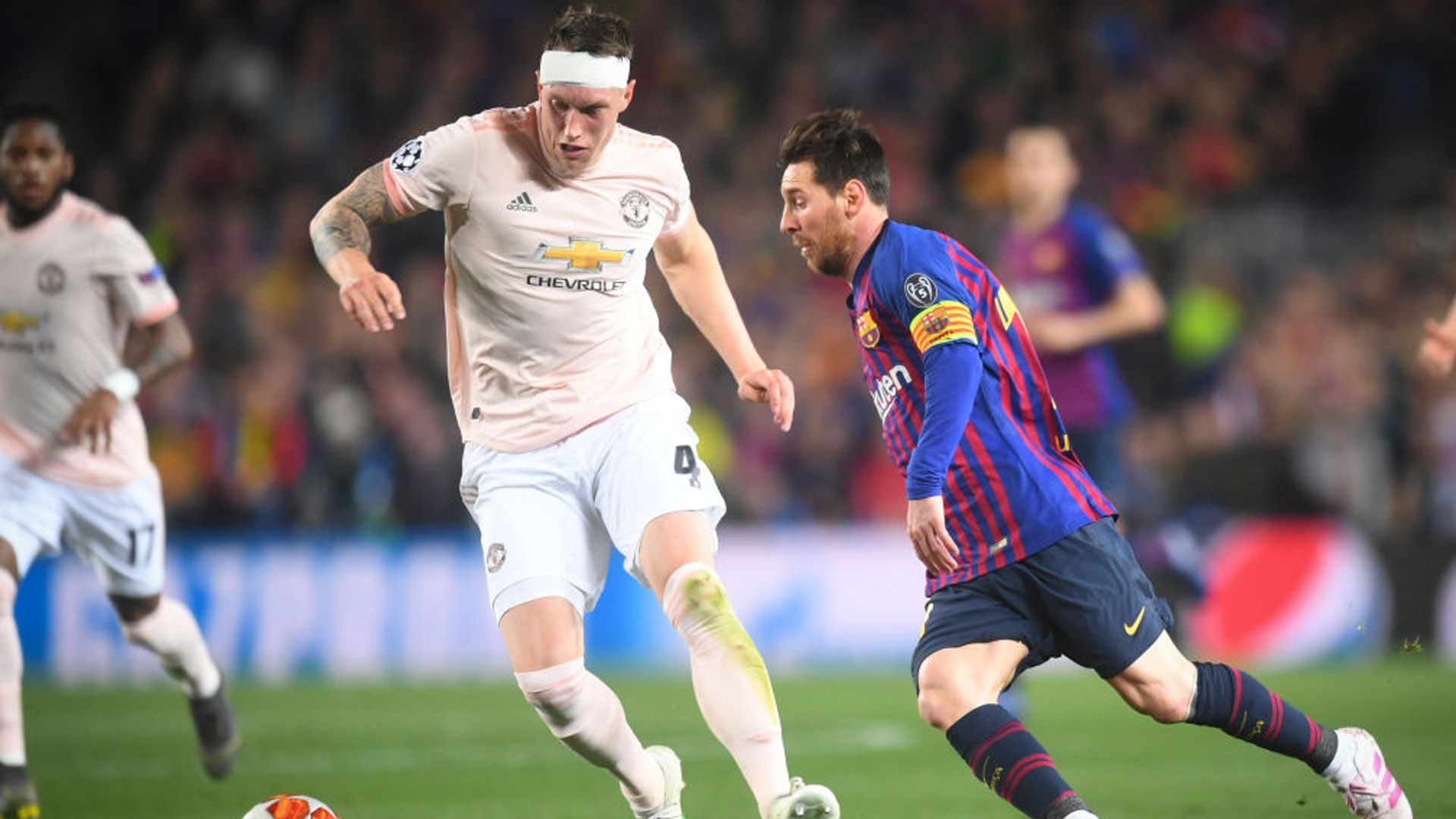 Lionel Messi Phil Jones Barca United