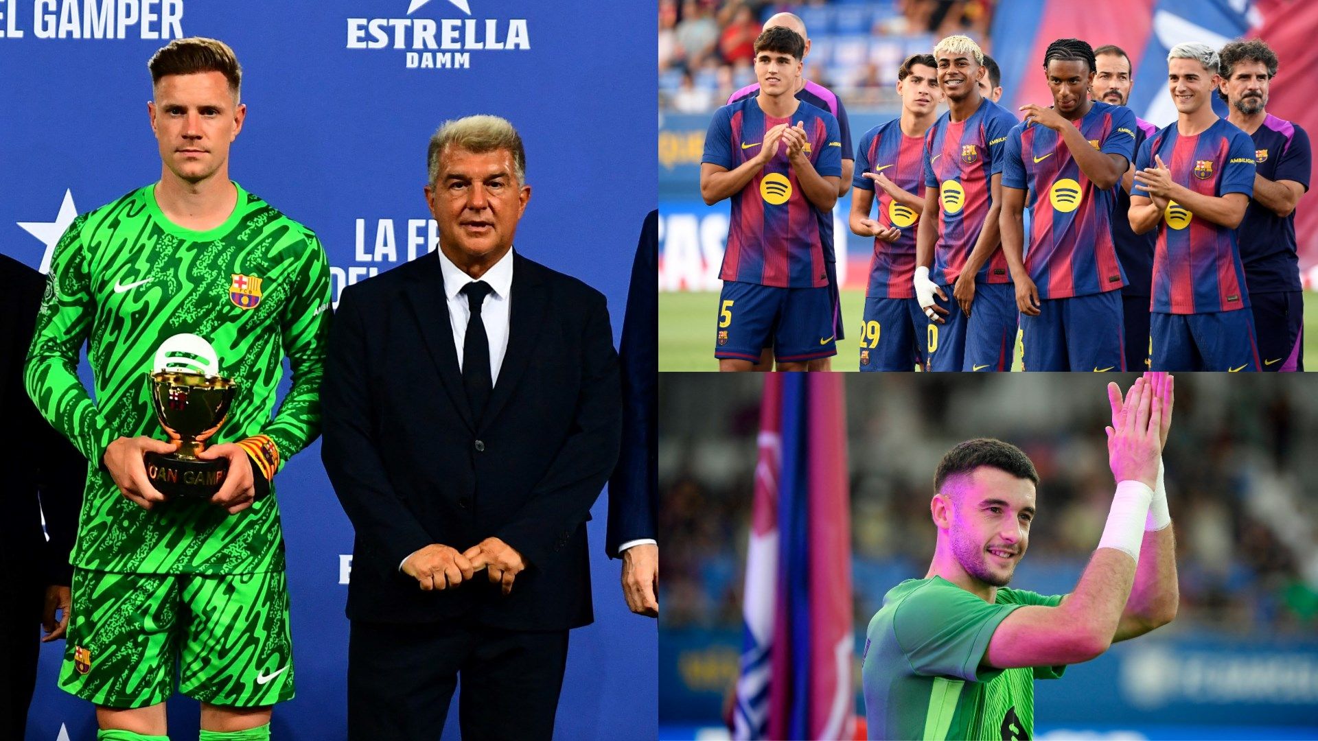 Laporta Ter Stegen Joan Garcia Barcelona Lamine Yamal