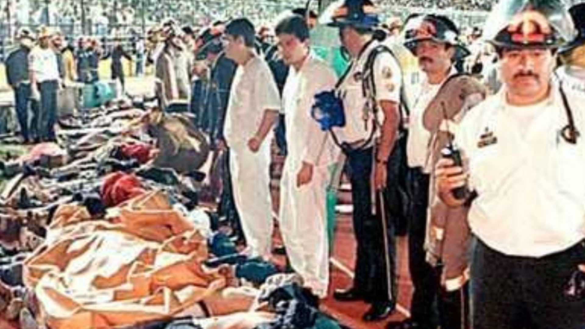 Avalancha estadio Mateo Flores Guatemala 1996