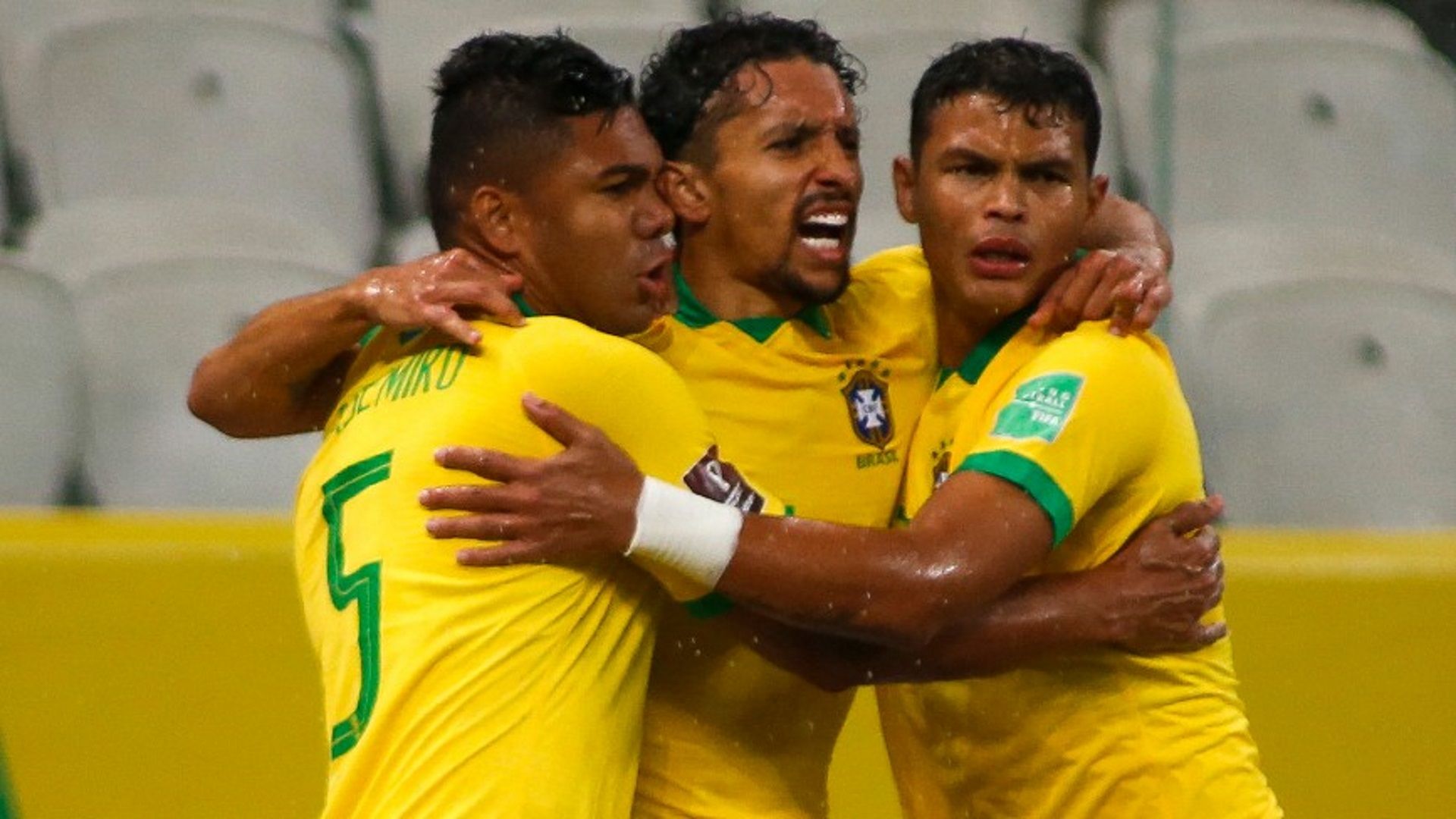 Casemiro Marquinhos Thiago Silva Brasil Bolívia Eliminatórias 09 10 2020