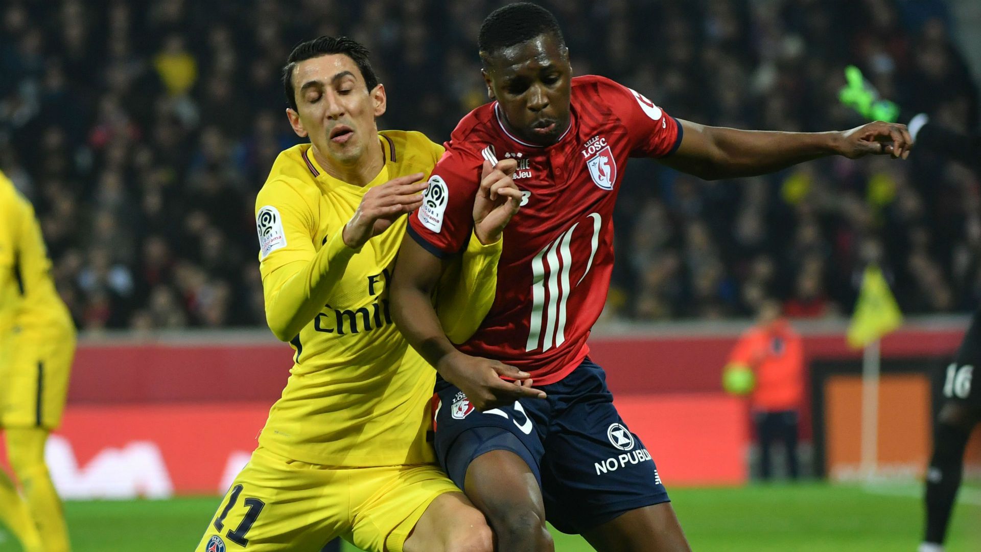 Angel Di Maria Fode Ballo-Toure Lille PSG Ligue 1 03022018