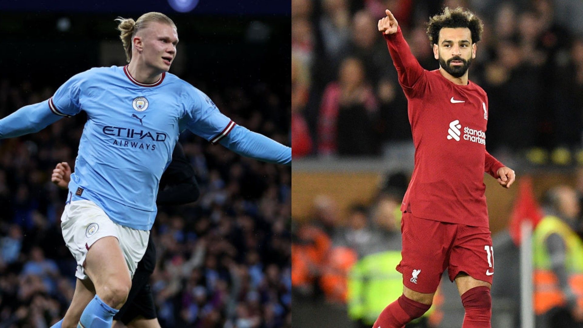 Erling Haaland Mohamed Salah Mancester City Liverpool