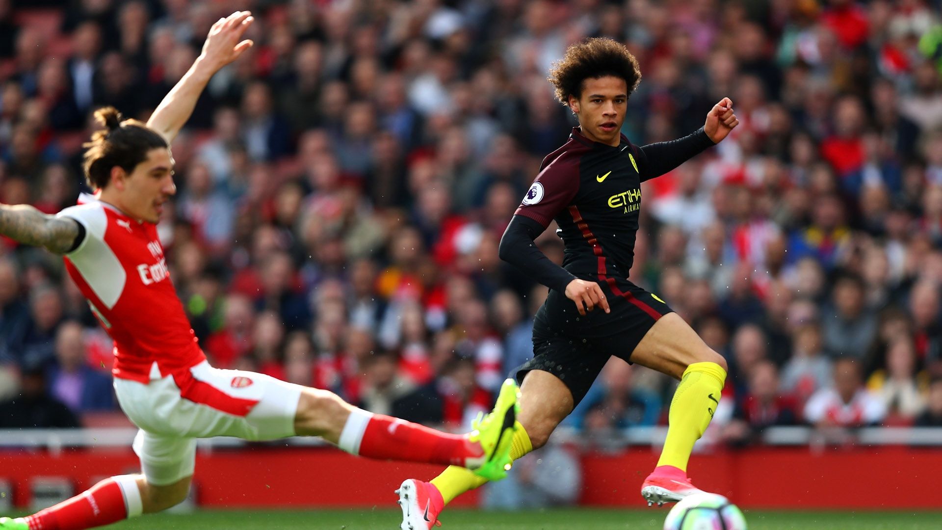 Leroy Sane Manchester City Arsenal Premier League