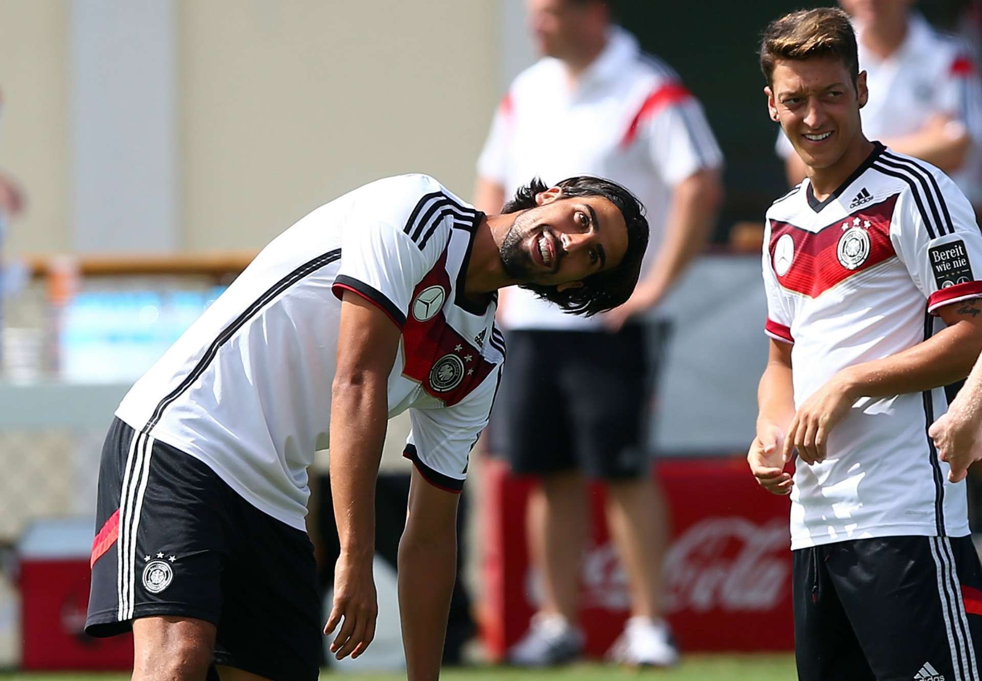 Sami Khedira Mesut Ozil Germany World Cup