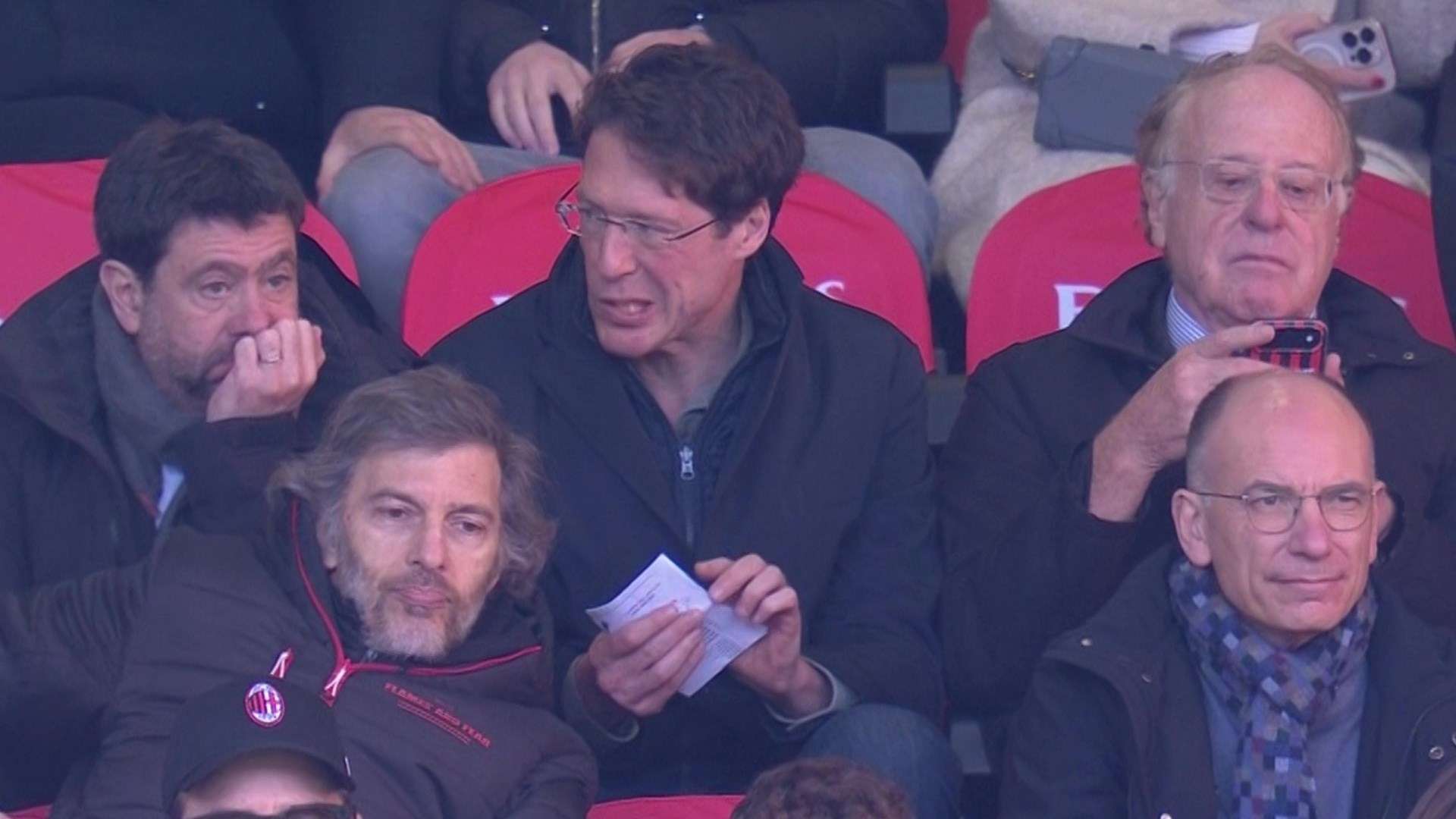 Agneli Scaroni Milan Verona