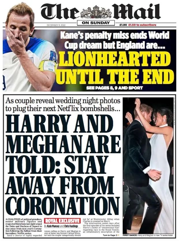 The Mail on Sunday Angletere-France