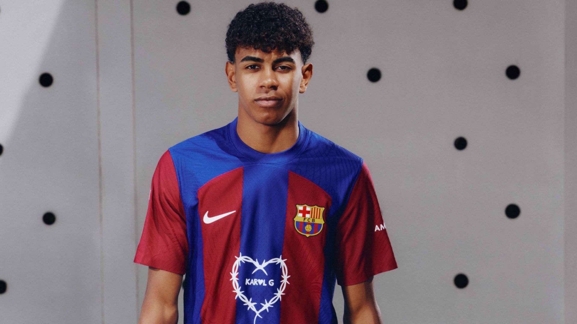 Lamine Yamal Barcelona Spotify shirt