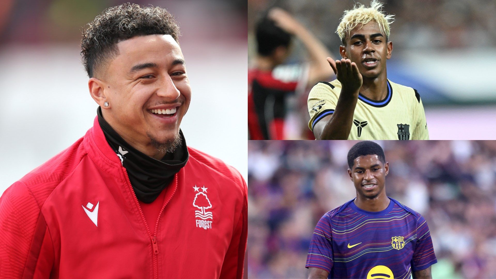 Jesse Lingard Lamine Yamal Marcus Rashford