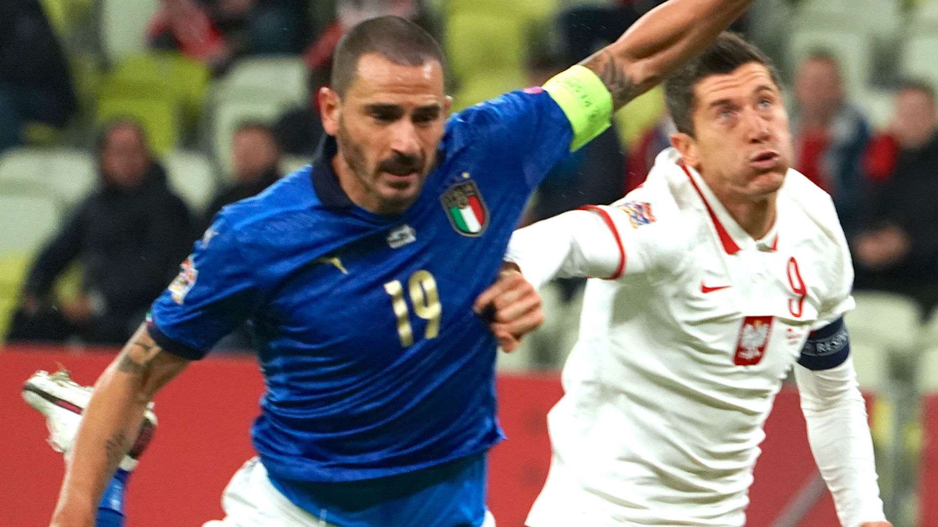 Bonucci Lewandowski Poland Italy Nations League