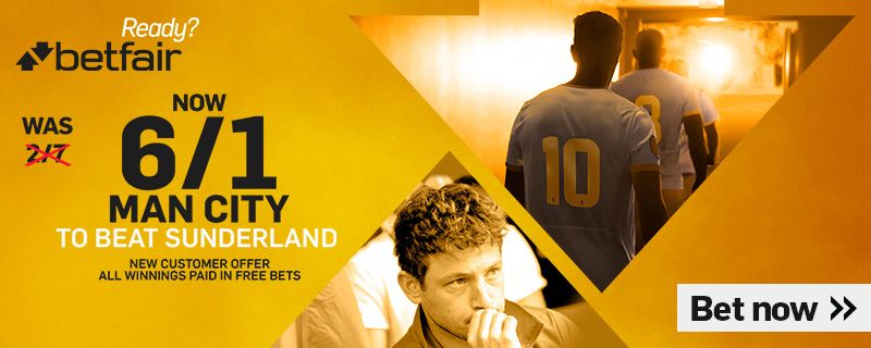 BETFAIR ENHANCED MAN CITY V SUNDERLAND