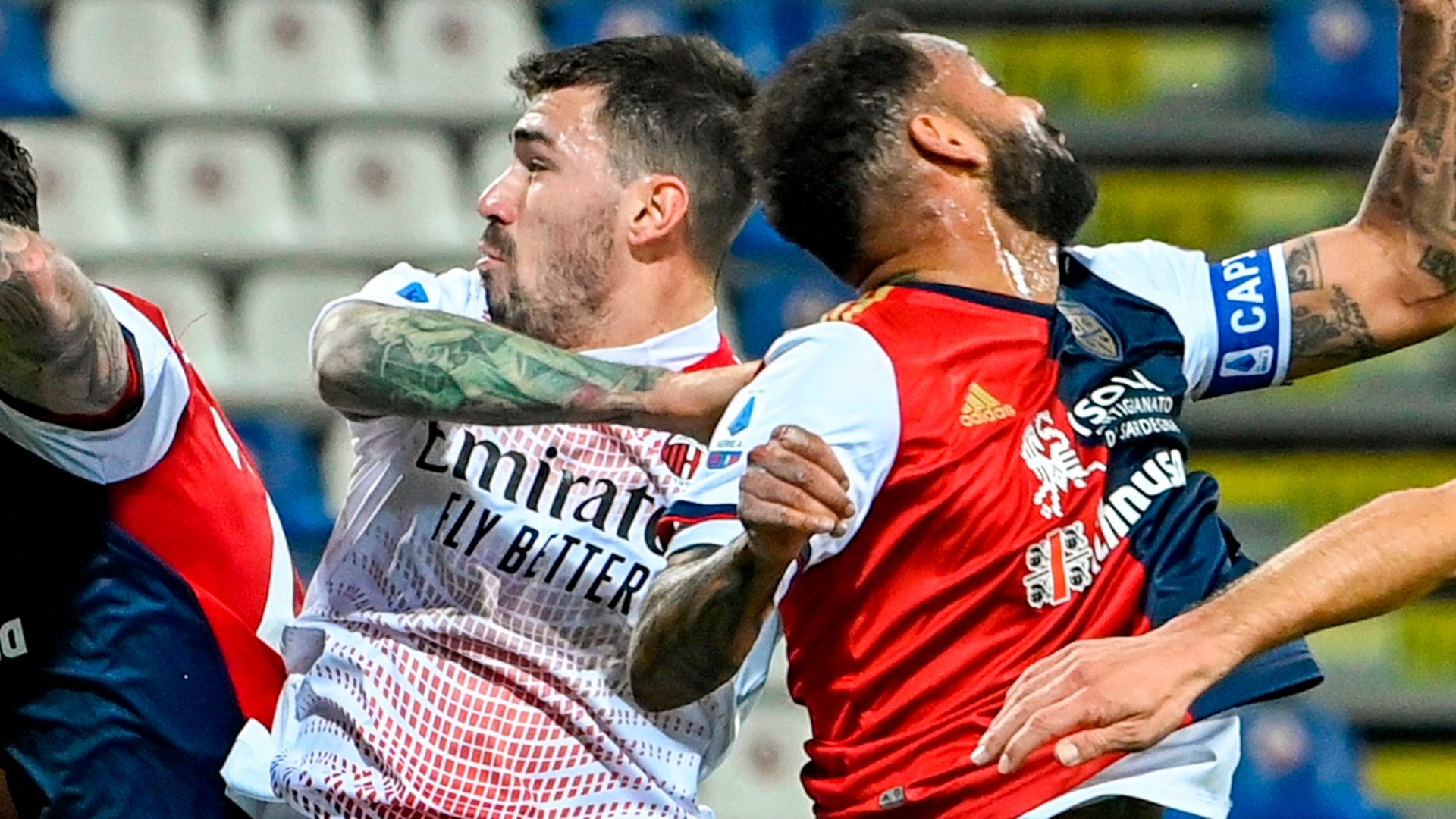 Romagnoli Joao Pedro Cagliari Milan Serie A