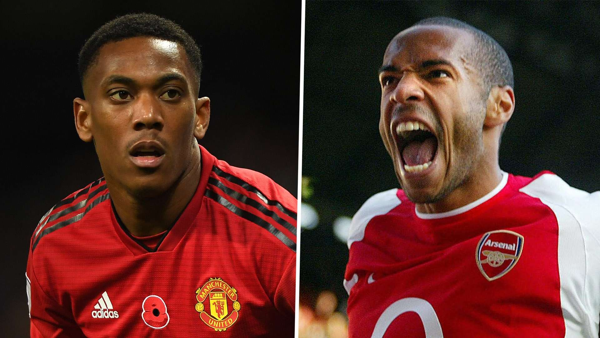 Anthony Martial Thierry Henry Man Utd Arsenal