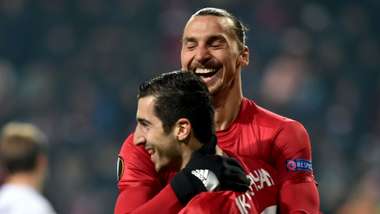 Zlatan Ibrahimovic Henrikh Mkhitaryan Manchester United 03122016