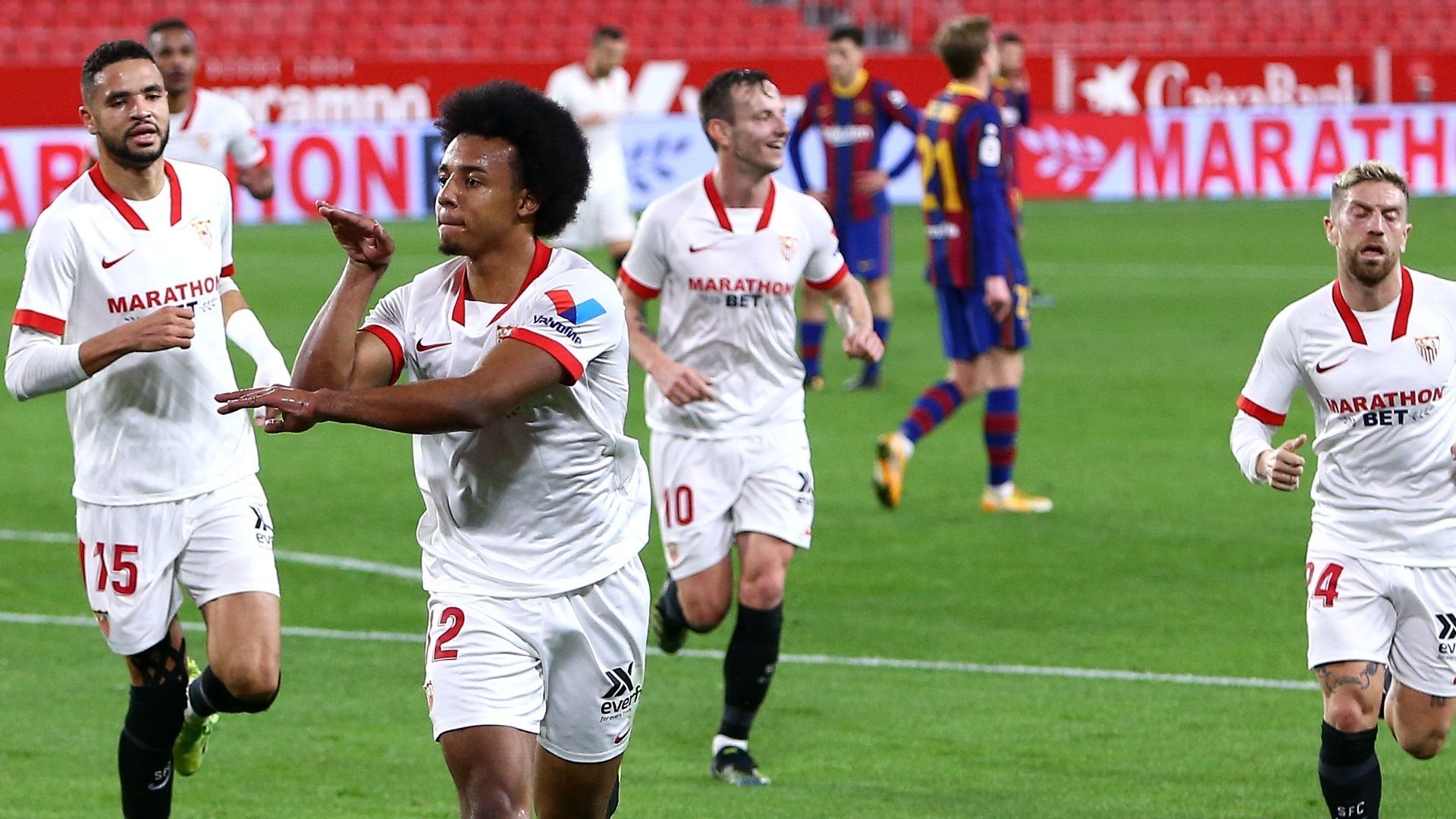 Koundé Sevilla Barcelona 10022021 Copa del Rey