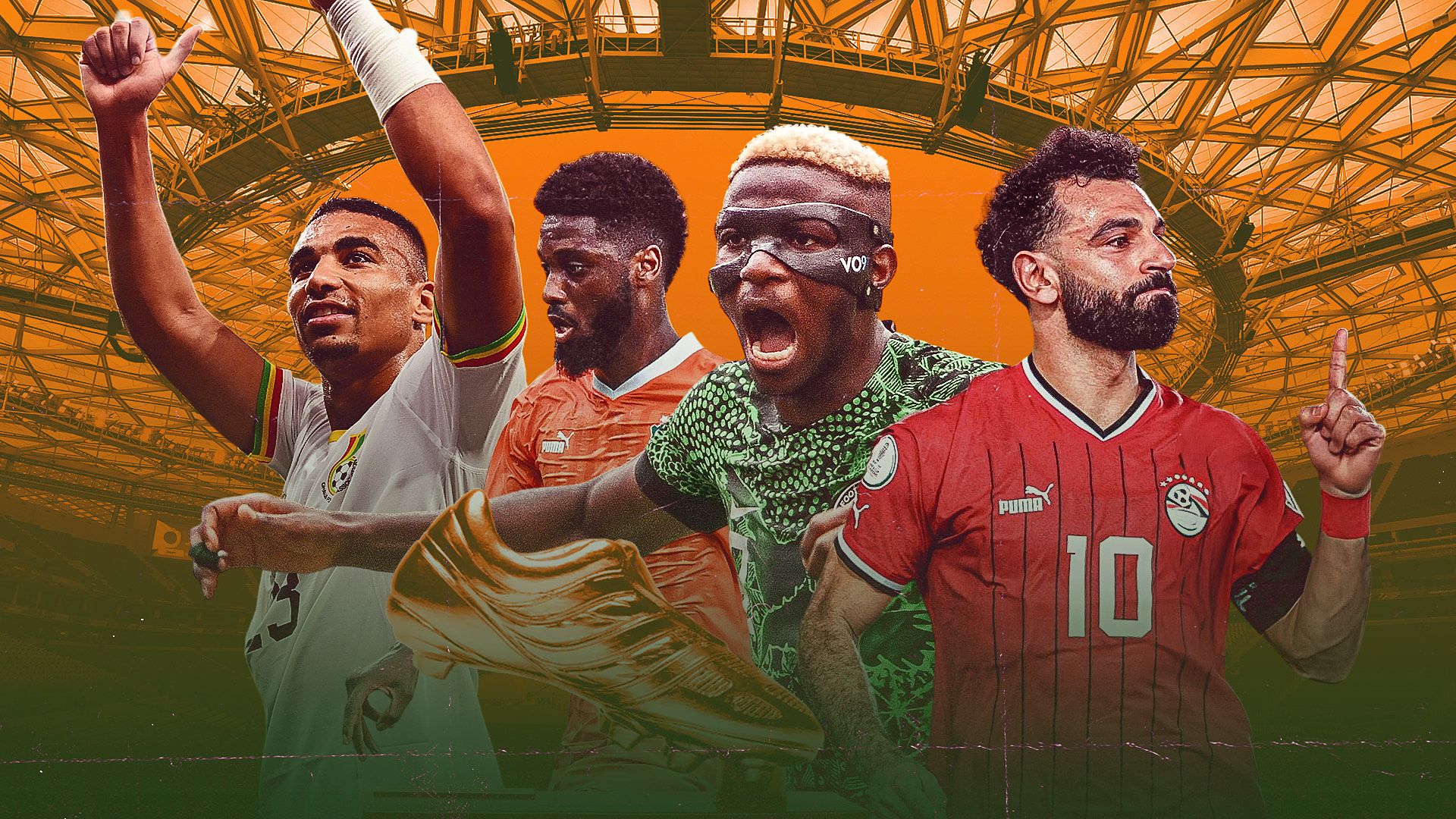 Mohamed Salah (Egypt), Jean-Philippe Krasso (Ivory Coast), Victor Osimhen (Nigeria) and Alexander Djiku (Ghana)