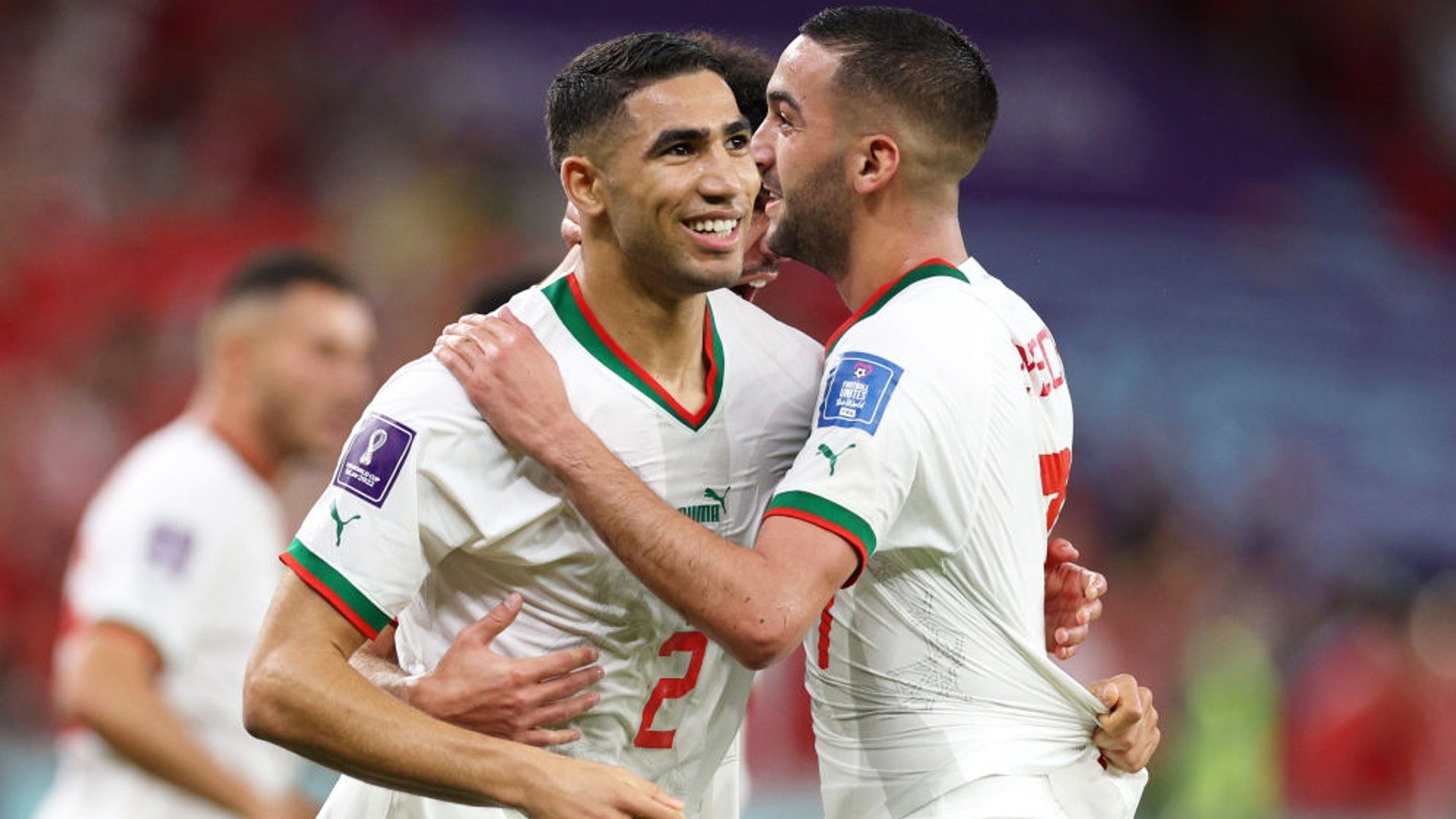 Hakim Ziyech Achraf Hakimi Morocco.