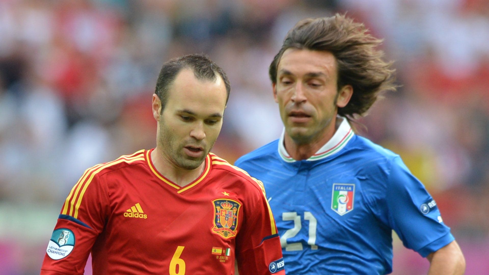 Andres Iniesta Andrea Pirlo