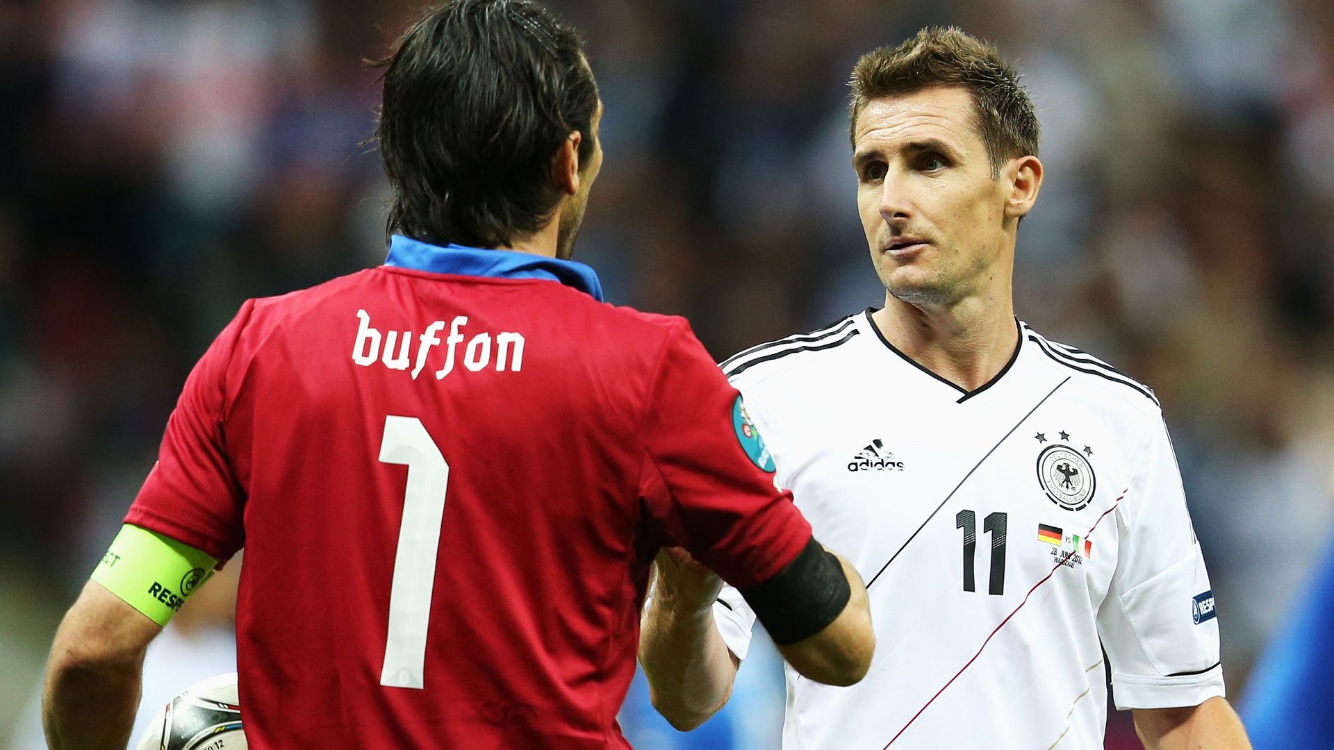 Miroslav Klose Gianluigi Buffon Deutschland Italien 06292012