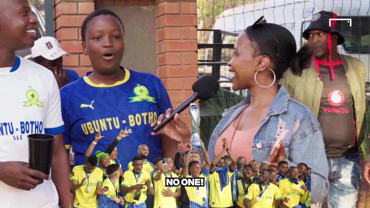 Mamelodi Sundowns fan celebrates title video