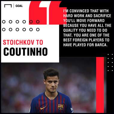 Hristo Stoichkov Philippe Coutinho Barcelona PS