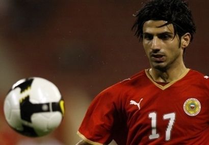 لاعب البحرين حسين بابا