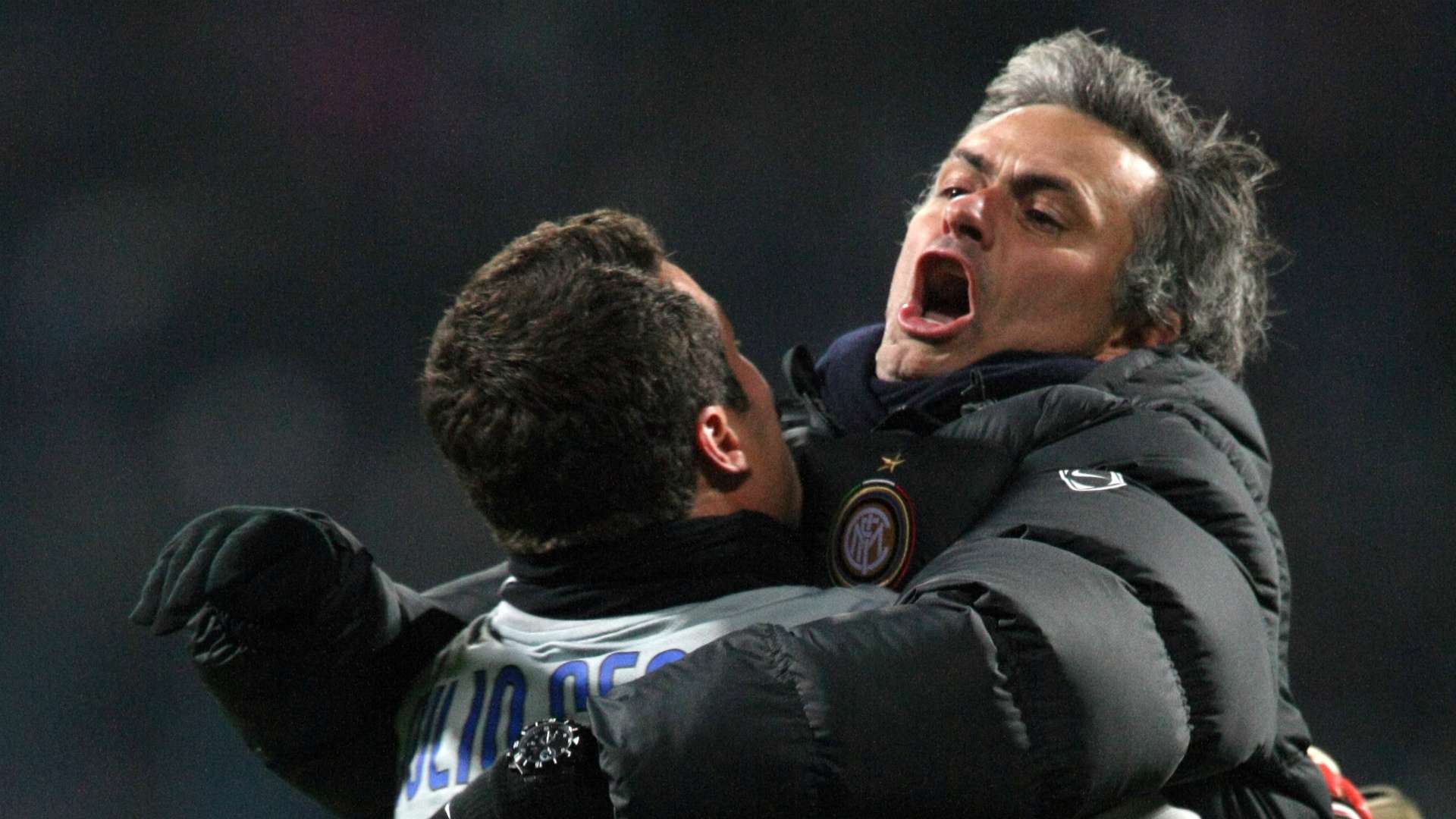 Jose Mourinho Julio Cesar Inter