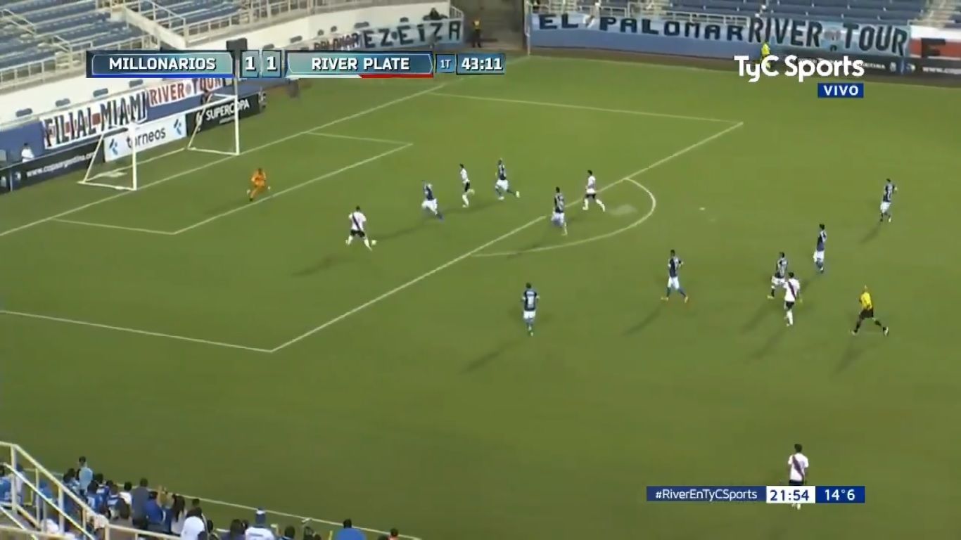 Gol Lucas Pratto River Millonarios Amistoso 2018