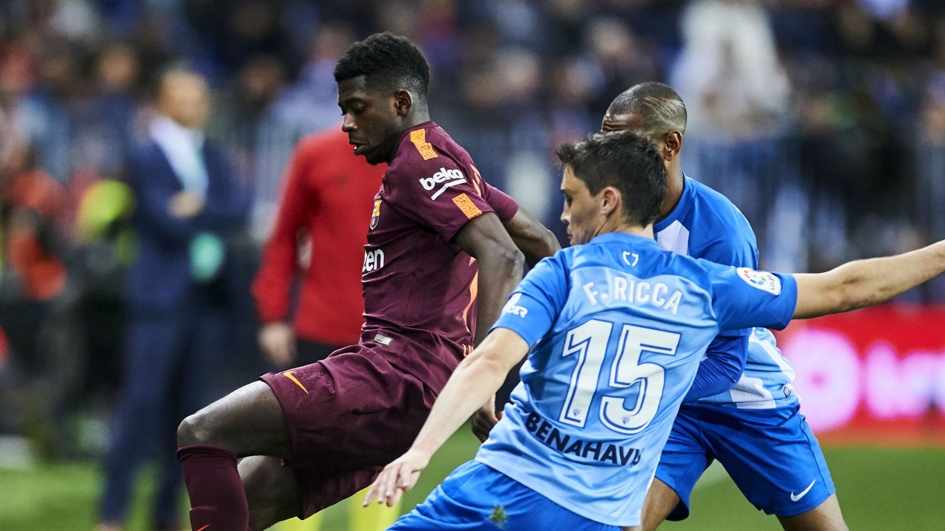 Ousmane Dembele Federico Ricca Barcelona Malaga La Liga