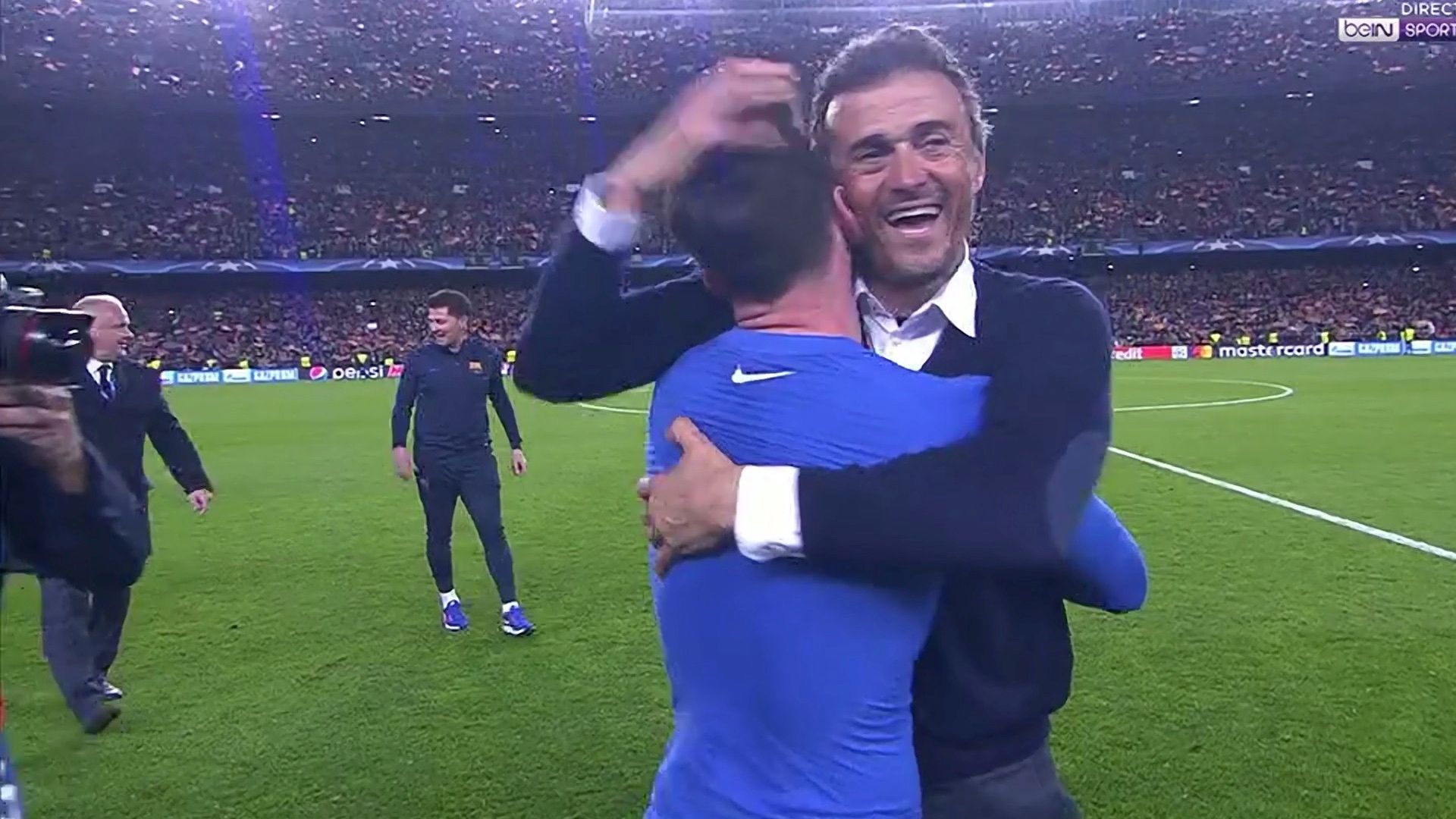 Abrazo Luis Enrique Lionel Messi