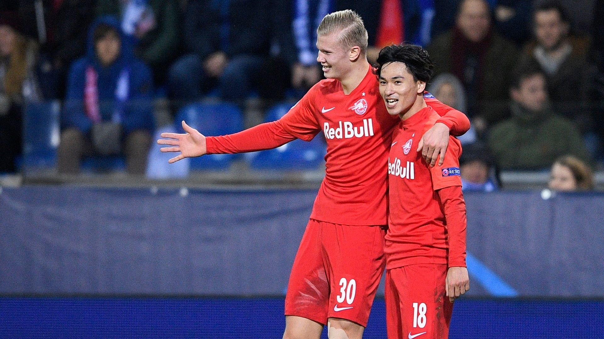 2019-11-28 Haland Minamino Salzburg