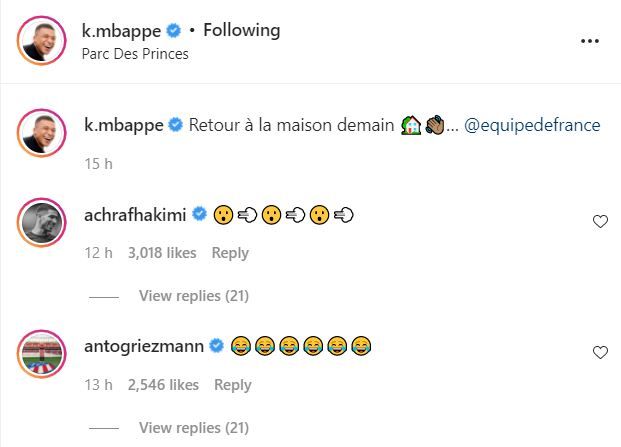 Kylian Mbappe Instagram