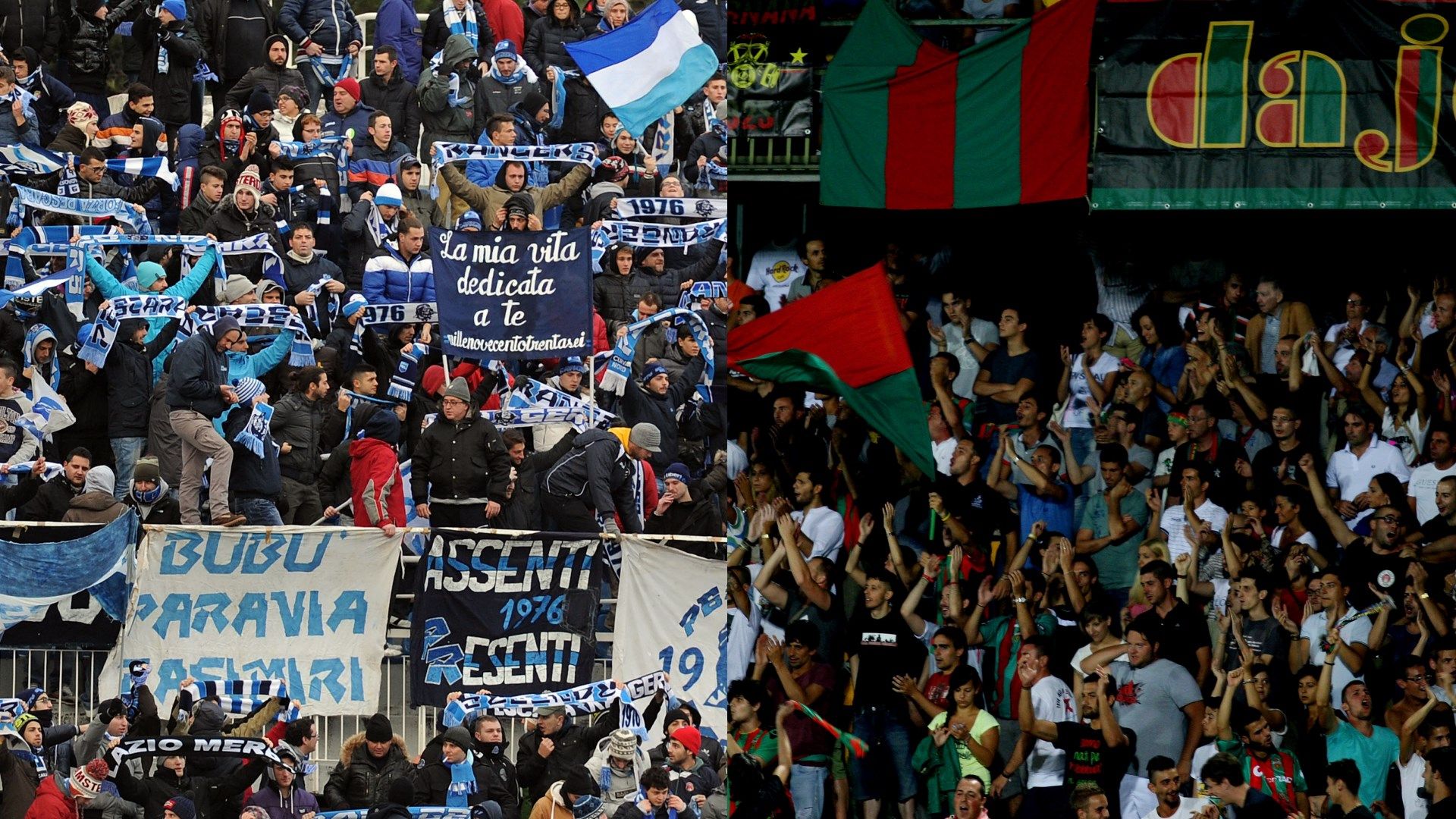 Pescara fans Ternana fans