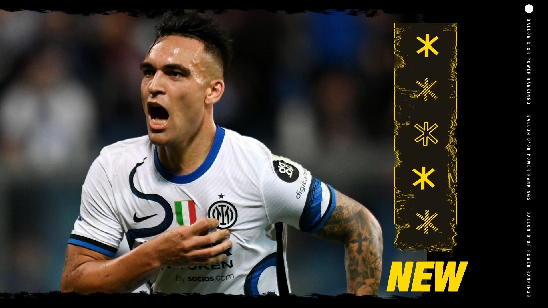 Lautaro Martinez Ballon d'Or Rankings GFX