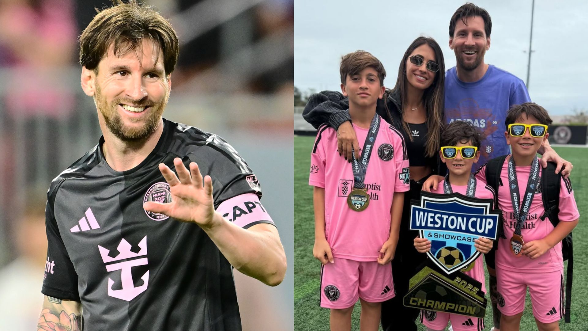 Lionel Messi sons trophy 2025