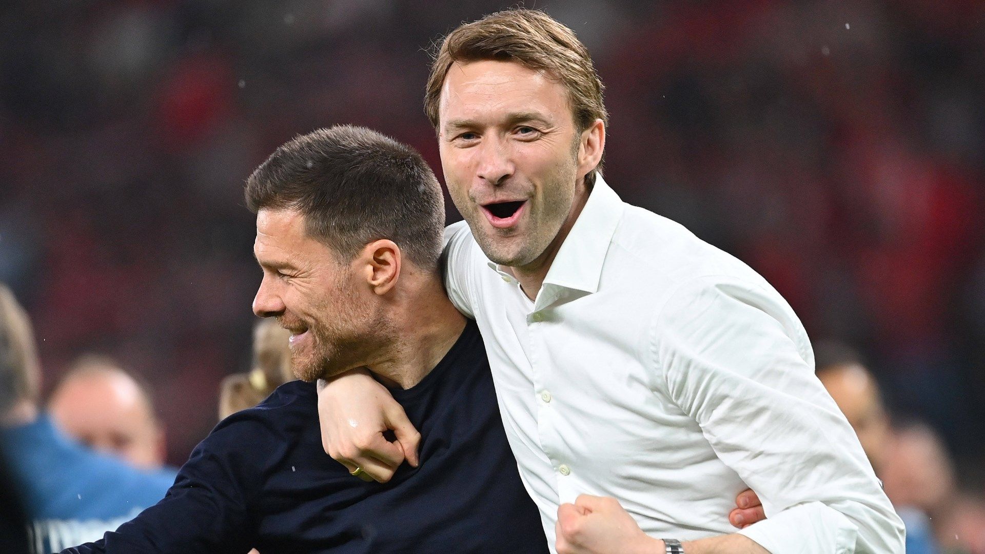 ONLY GERMANY Simon Rolfes Xabi Alonso Bayer Leverkusen 2024