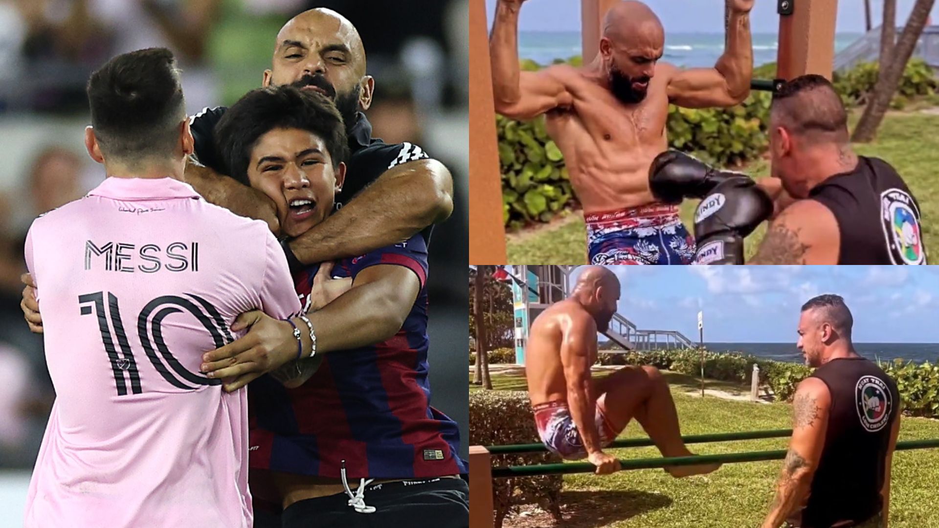 Lionel Messi bodyguard training