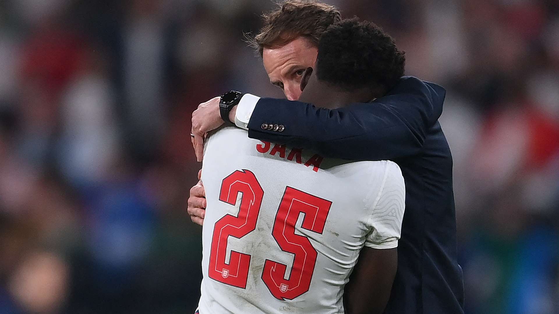 Gareth Southgate Bukayo Saka Euro final
