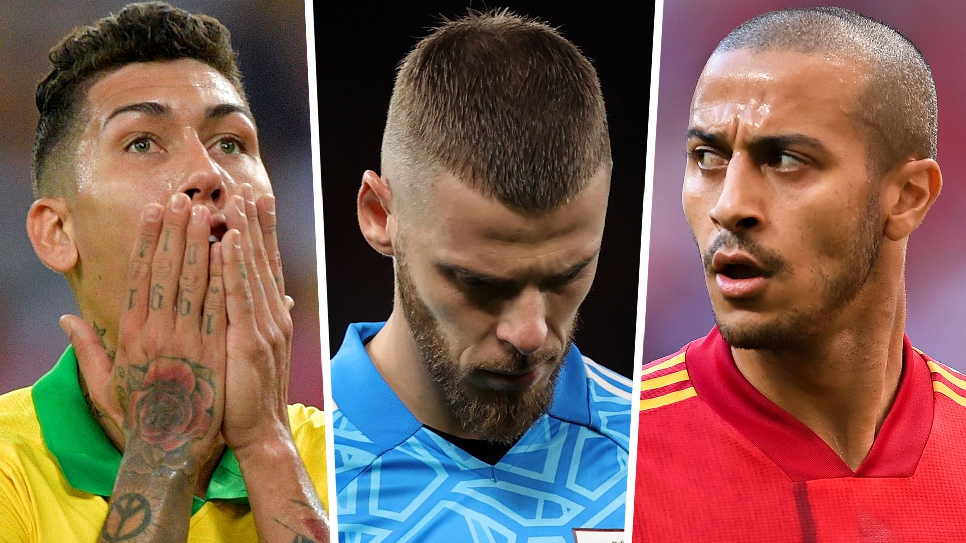 Roberto Firmino David de Gea Thiago Alcantara World Cup Snubbed GFX