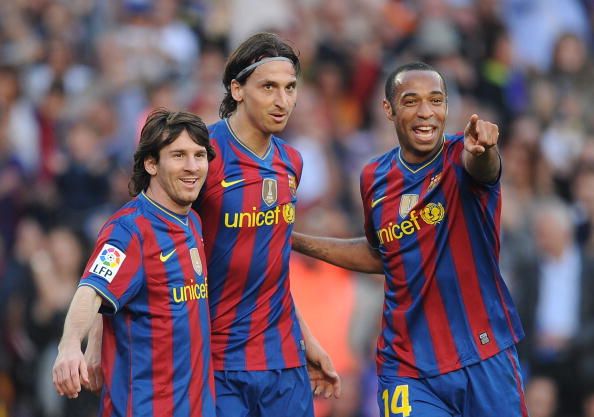Lionel messi - Zlatan Ibrahimovic - Thierry Henry