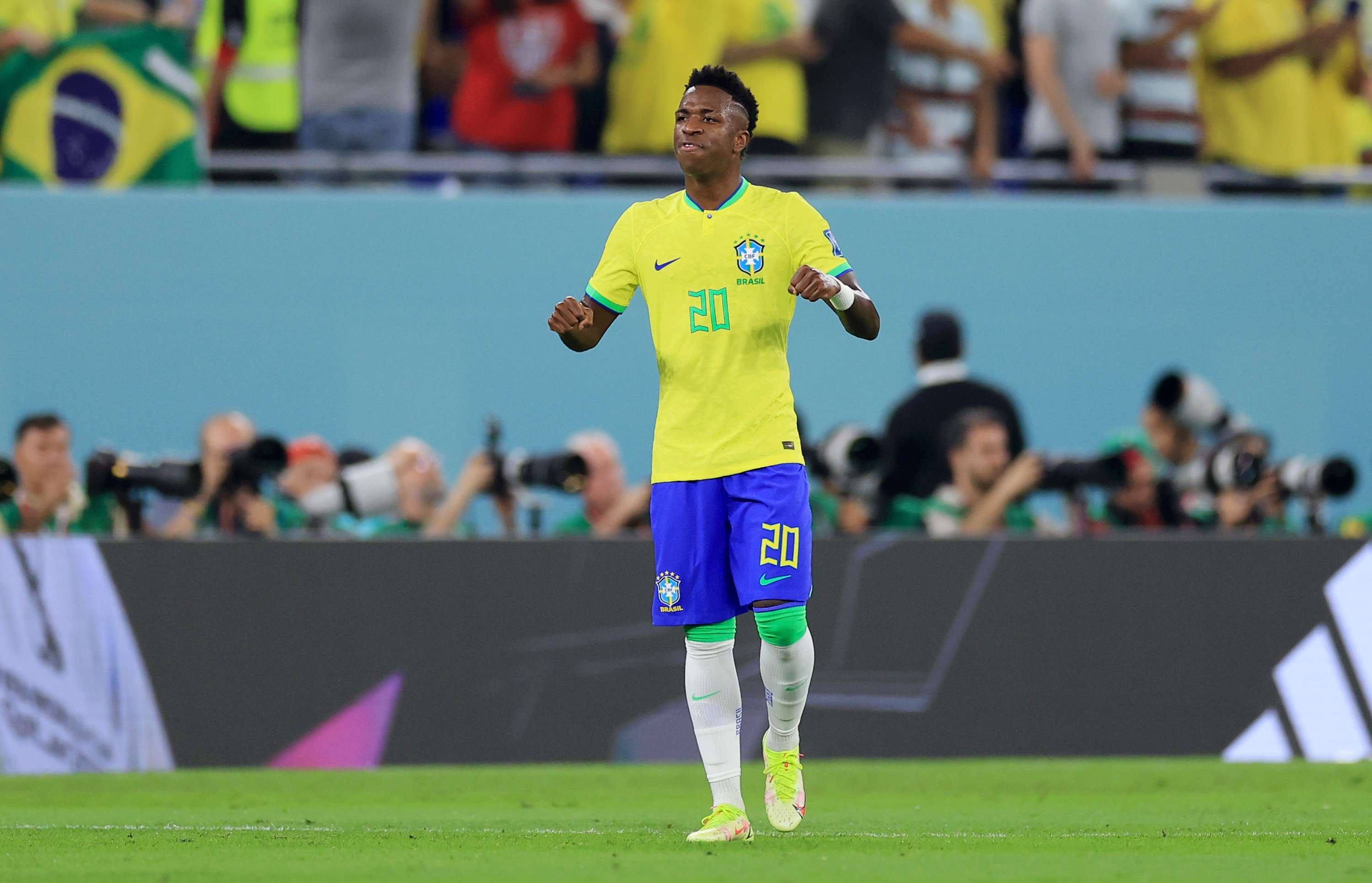 Vinicius Junior celebrate Brazil South Korea 2022