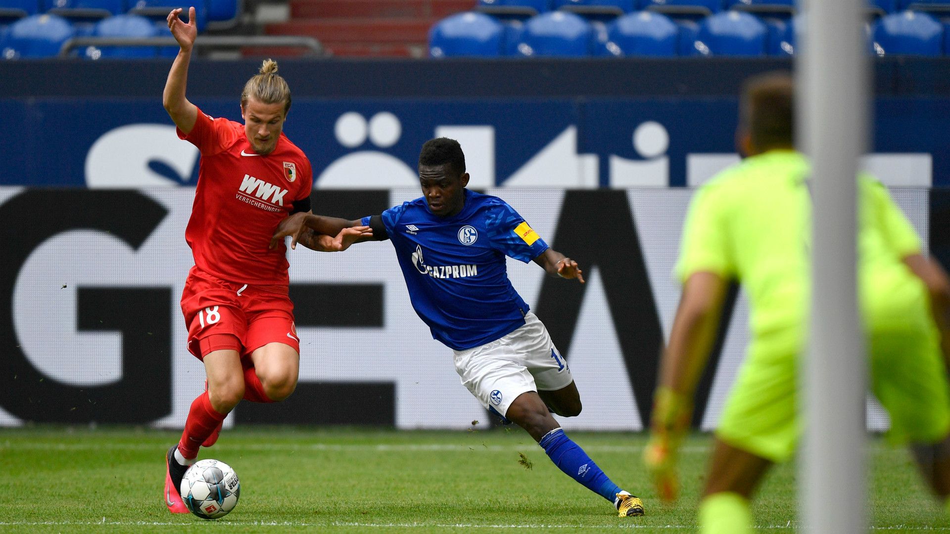 TIN JEDVAJ AUGSBURG RABBI MATONDO SCHALKE BUNDESLIGA 24052020