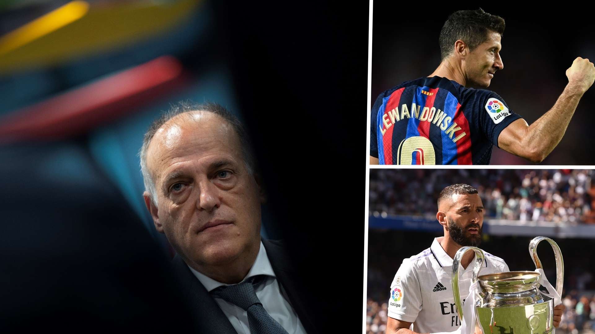 Tebas Lewandowski Benzema La Liga