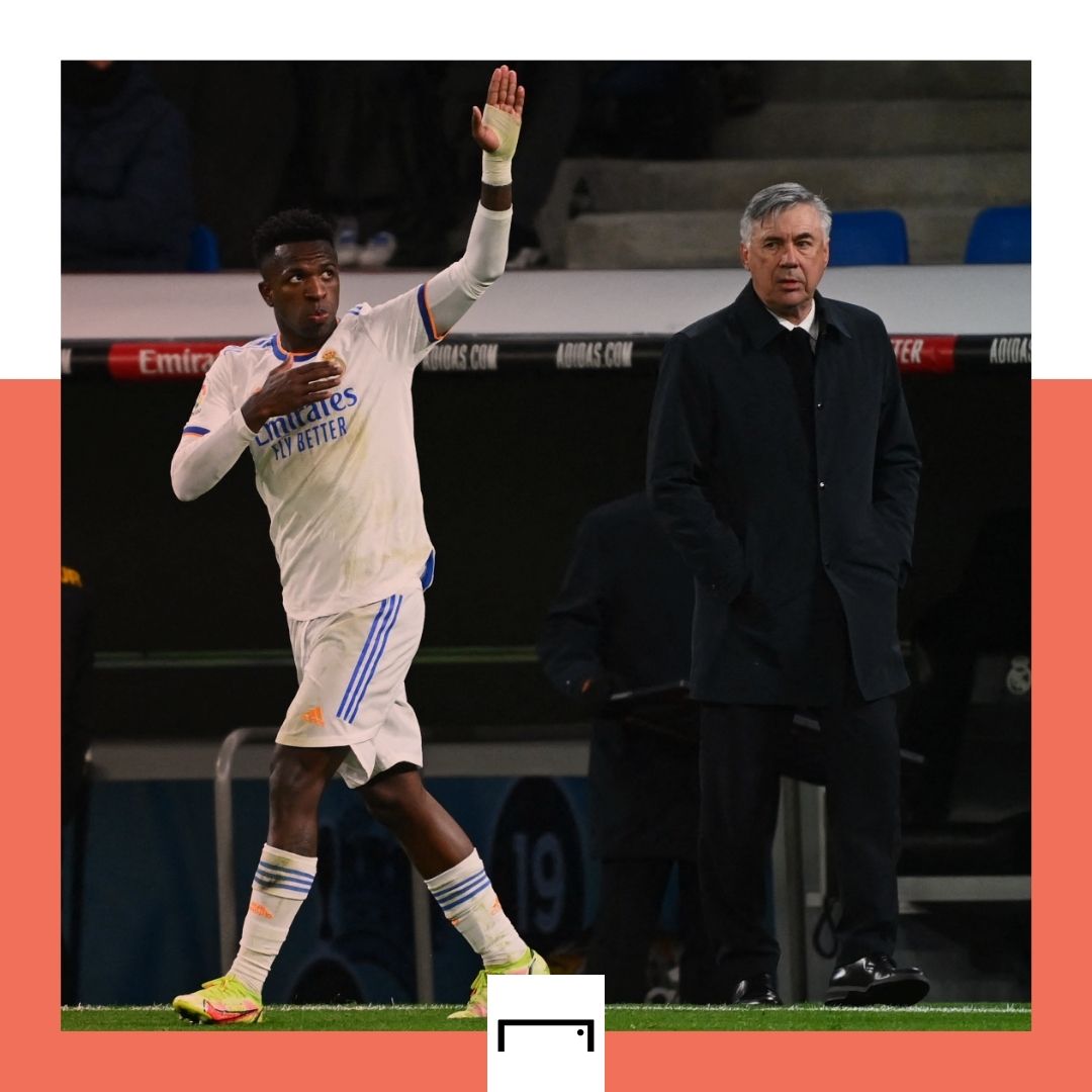 Vinicius Junior Carlo Ancelotti Real Madrid 2021-22 GFX