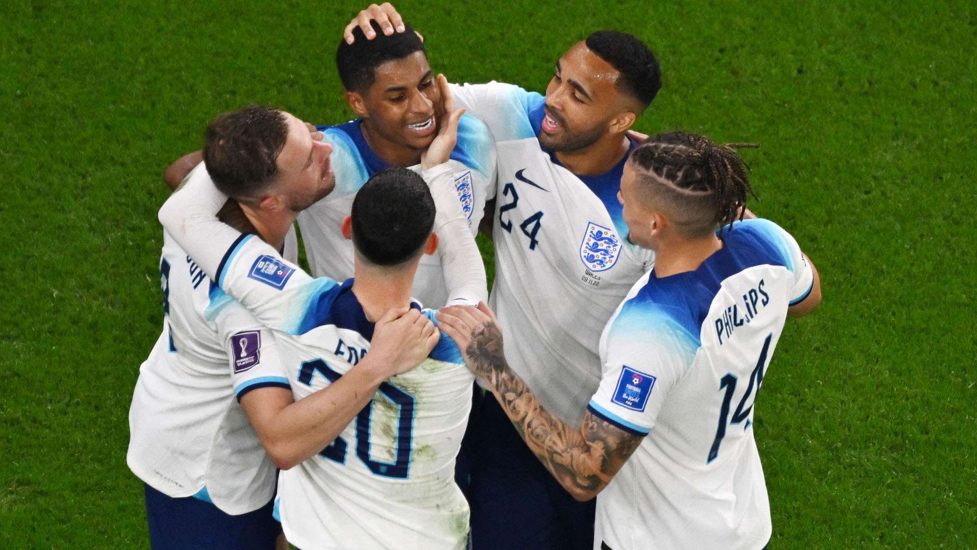 England celebrates wales