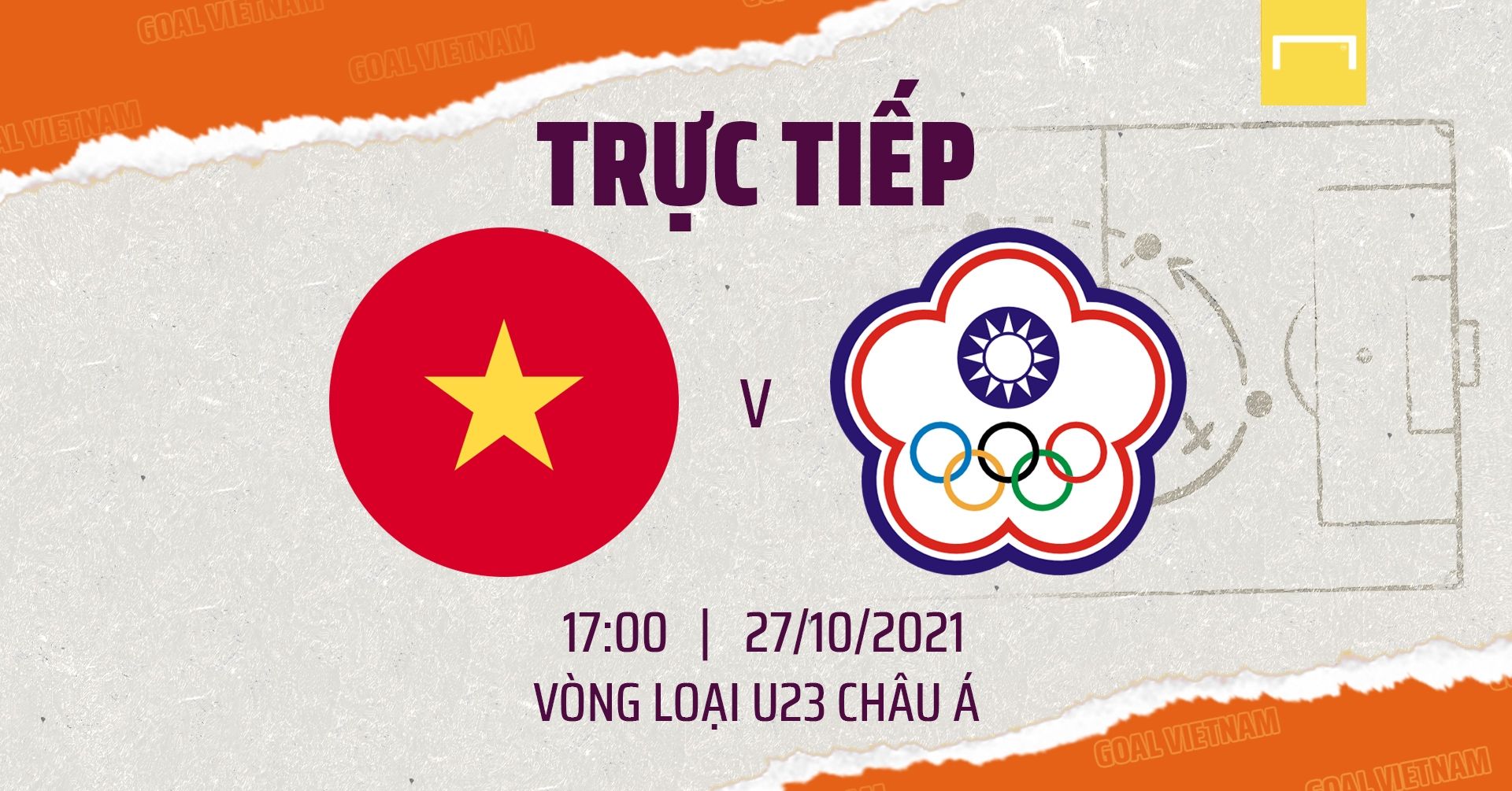 Live Vietnam vs Chinese Taipei 2022 AFC U-23 Championship Qualification GFX