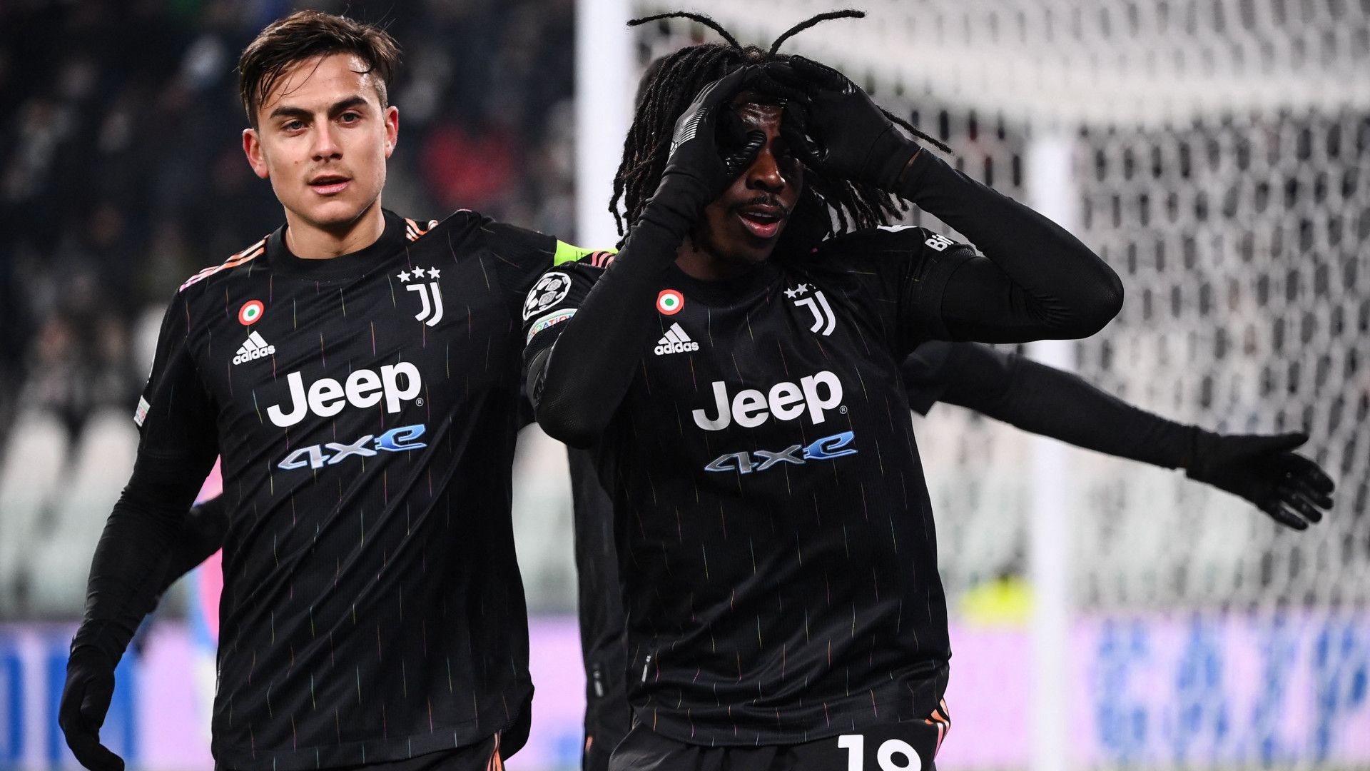 PAULO DYBALA MOISE KEAN JUVENTUS CHAMPIONS LEAGUE 08122021