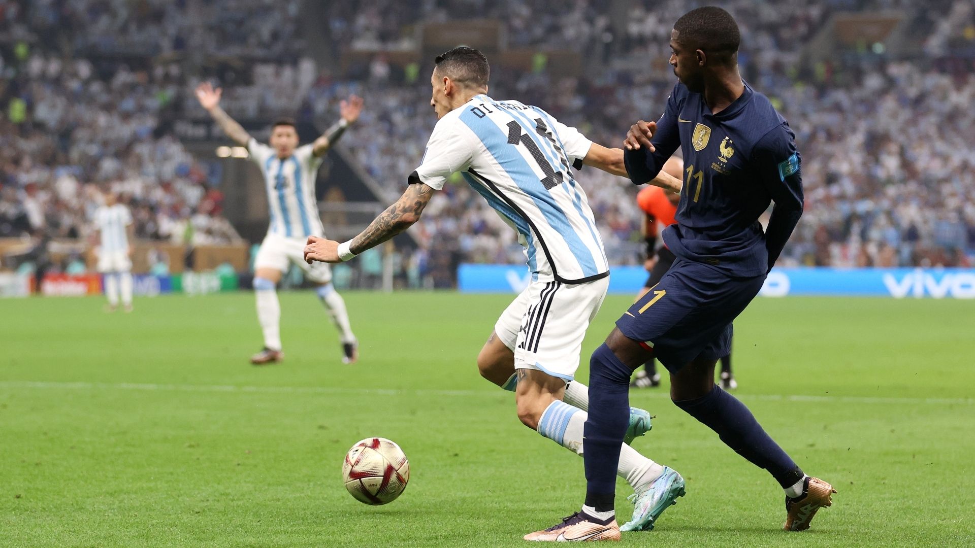 Di María Dembelé Argentina Francia Mundial Qatar 2022
