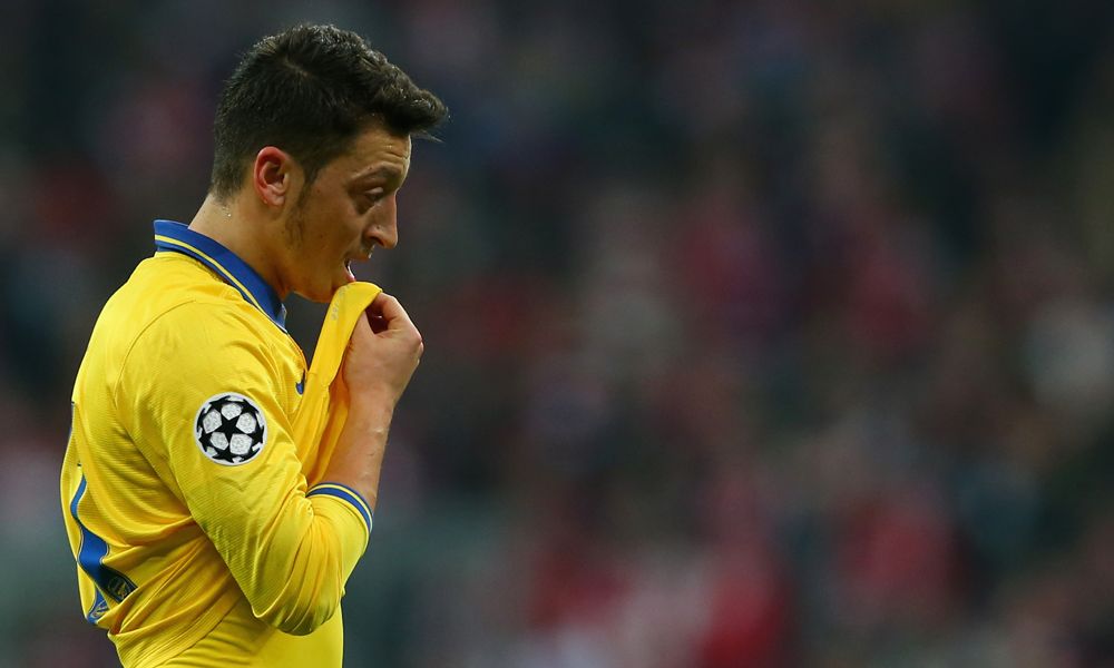Mesut Ozil Arsenal FC Bayern Muenchen UEFA Champions League 11032014