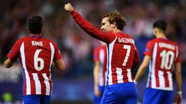 Antoine Griezmann Koke Atletico Madrid Leicester City UCL 12042017